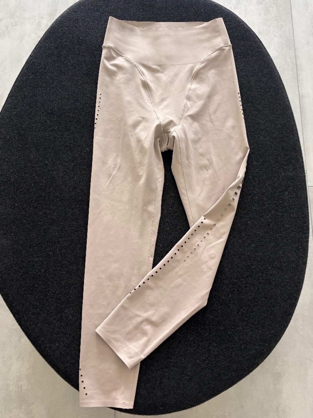 Adidas Blush Pink High Rise Perforated Leggings S